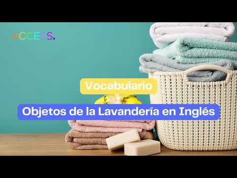🧼 Objetos de la Lavandería en Inglés ✅ | CURSO DE INGLÉS GRATIS | Vocabualario de Inglés 🎽